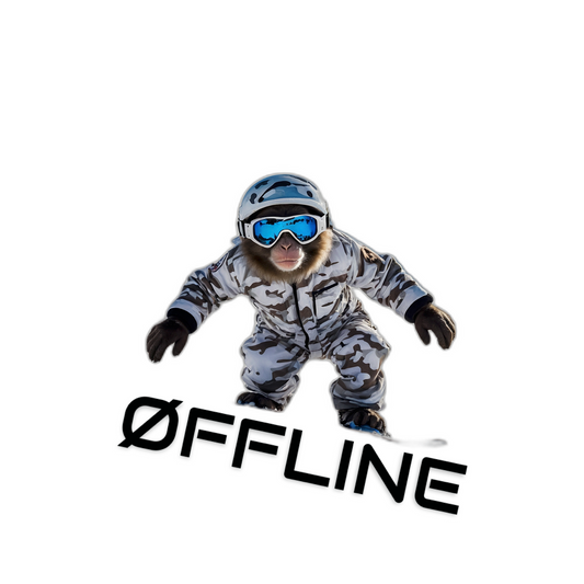 SnowCamo ØFFLINE Monkey - Sticker